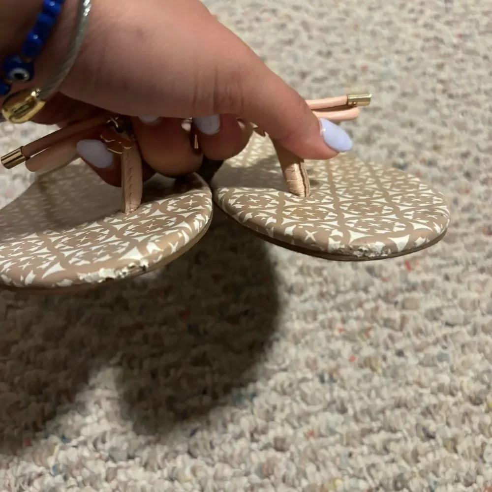 Kate Spade New York Sandal MISTIC Bow Pink NAPPA Leather- Size 9.5